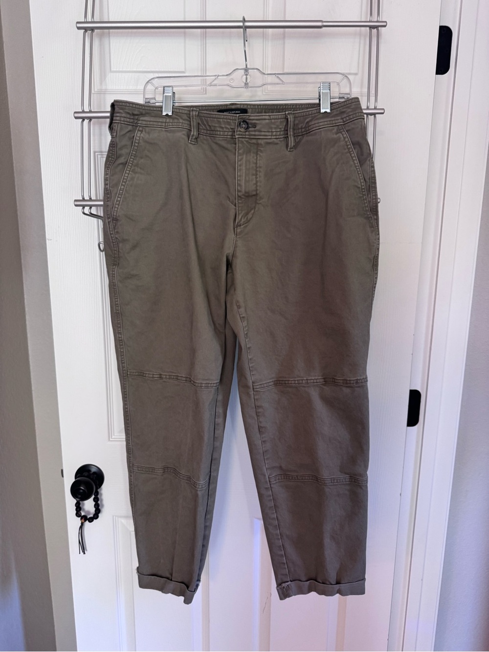 Banana Republic Olive Slim Mid-Rise Ankle Pants